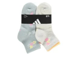 Adidas Girls 6 Pack Cushioned Quarter