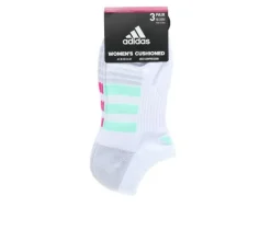 Adidas 3 Pack Cushion 3.0 No Show Socks