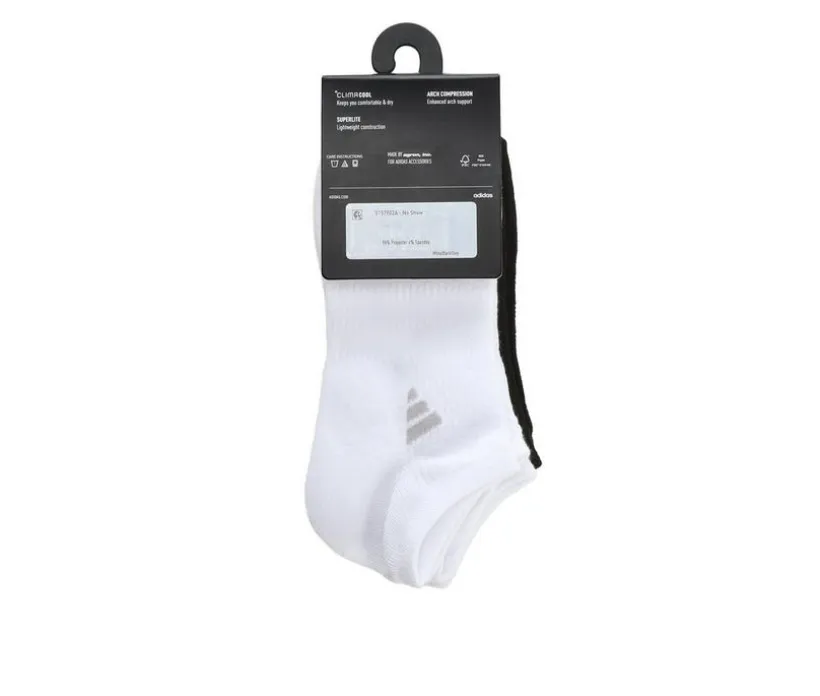 Adidas 6 Pack Superlite No Show Socks