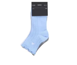 Adidas 3 Pack Womens Ruffle Quarter Socks