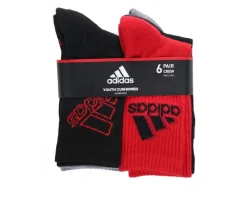 Adidas 6p Boys Cushioned Crew