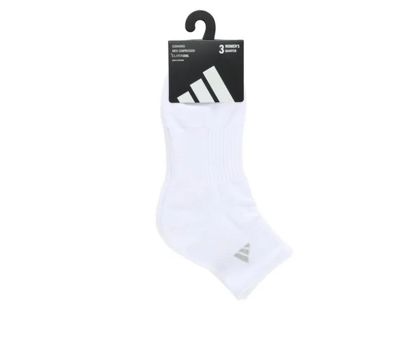 Adidas Women's 3P Cushion 3.0 Quarter Socks