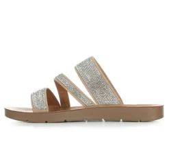Blue Aura Shine Sandals