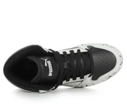 Boys' Puma Big Kid Rebound Lay Up Mid Marble Basketball Sneakers