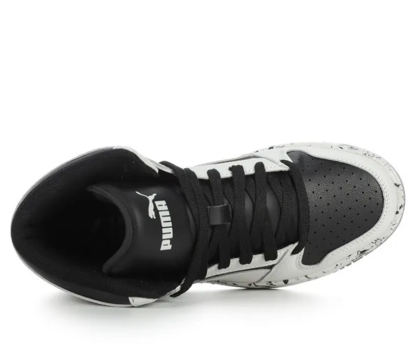 Boys' Puma Big Kid Rebound Lay Up Mid Marble Basketball Sneakers