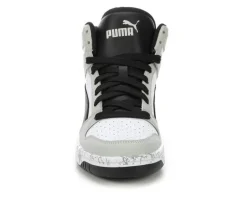 Boys' Puma Big Kid Rebound Lay Up Mid Marble Basketball Sneakers