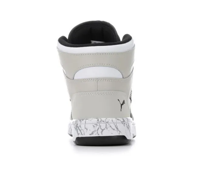 Boys' Puma Big Kid Rebound Lay Up Mid Marble Basketball Sneakers