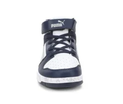Boys' Puma Little Kid & Big Kid Rebound Layup Mid Marble Sneakers