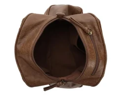 Bueno Of California Buffalo Satchel Handbag