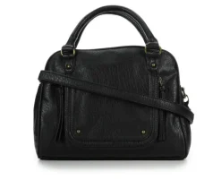 Bueno Of California Buffalo Satchel Handbag