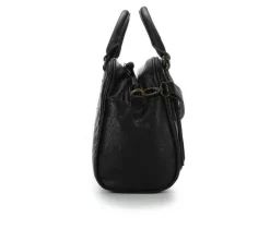 Bueno Of California Buffalo Satchel Handbag