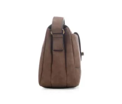 Bueno Of California Calf Turn Lock Handbag
