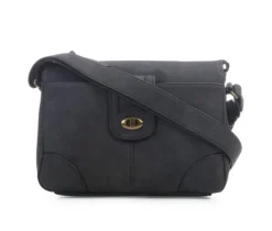 Bueno Of California Calf Turn Lock Handbag