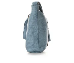 Bueno Of California Croc Washed Pocket Handbag