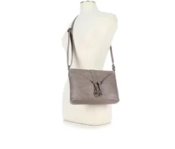 Bueno Of California Croc Washed Pocket Handbag