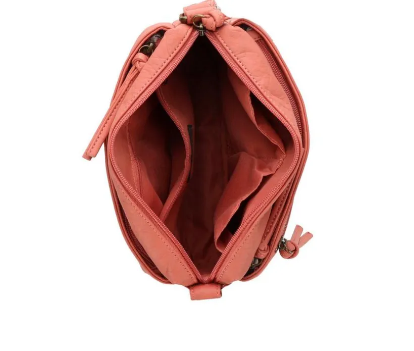 Bueno Of California Elephant Wash 2 Pocket Front Handbag