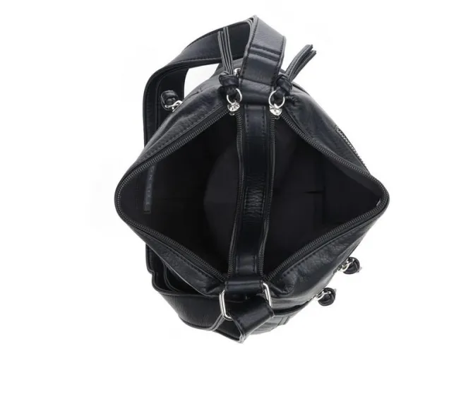 Bueno Of California Grainy Double Zip Handbag