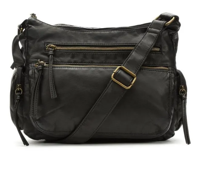 Bueno Of California Multi Zip Pocket Crossbody Bag