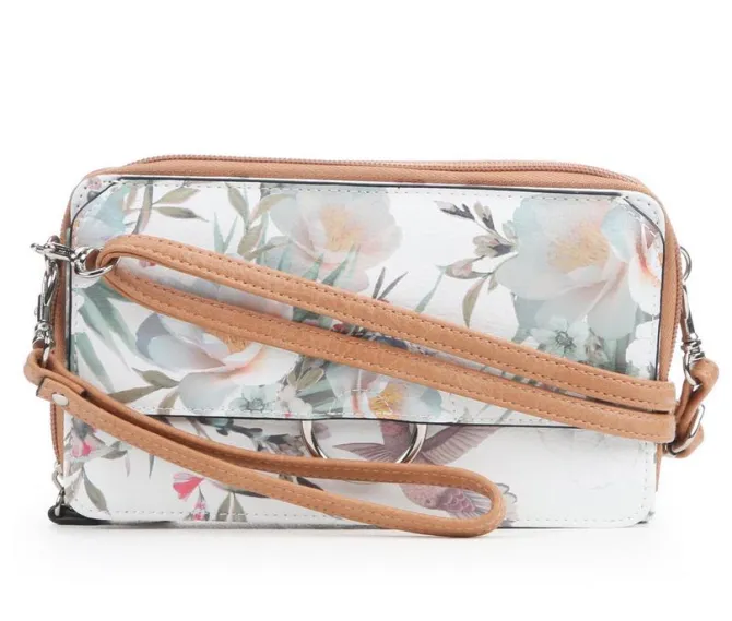 Bueno Of California Print Wallet on a String Crossbody Bag