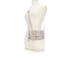 Bueno Of California Straw Wallet on a String Handbag