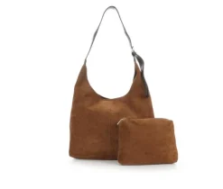 Bueno Of California Suedo Hobo Handbag