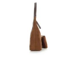 Bueno Of California Suedo Hobo Handbag