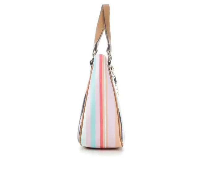 Bueno Of California 2 Tone PVC Print Handbag