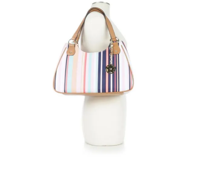 Bueno Of California 2 Tone PVC Print Handbag
