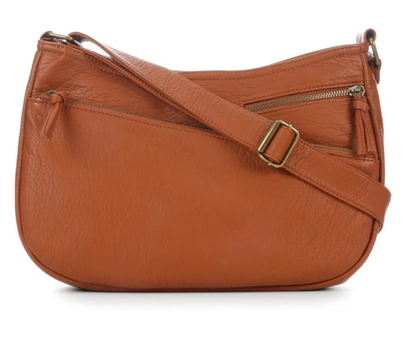 Bueno Of California Vintage Grain Washed Handbag
