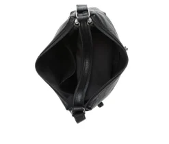 Bueno Of California Waxy Croc Washed Hobo Bag Handbag