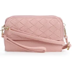 Bueno Of California Woven Wallet on a String Crossbody Bag