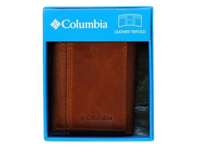 Columbia Leather RFID Trifold