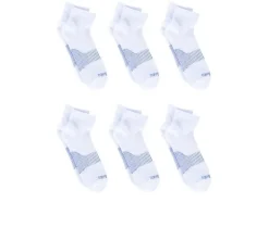 Copper Fit 6 Pack Men's Energy Quarter Crew Socks