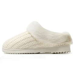 Dearfoams Hannah Festive Knit Clog Slippers