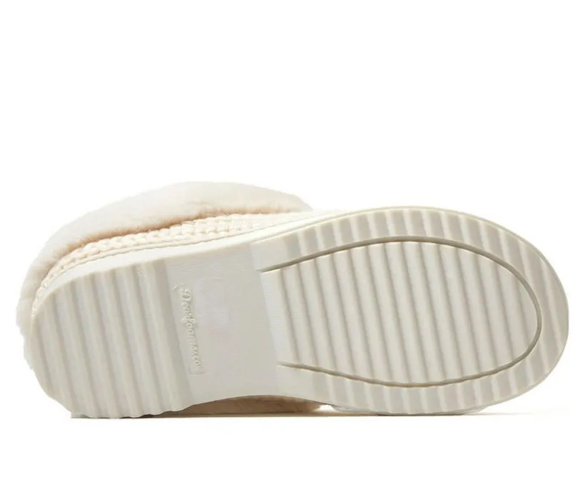 Dearfoams Hannah Festive Knit Clog Slippers