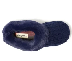 Dearfoams Hannah Festive Knit Clog Slippers