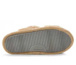 Dearfoams Jessica Furry CrissCross Slide Slippers