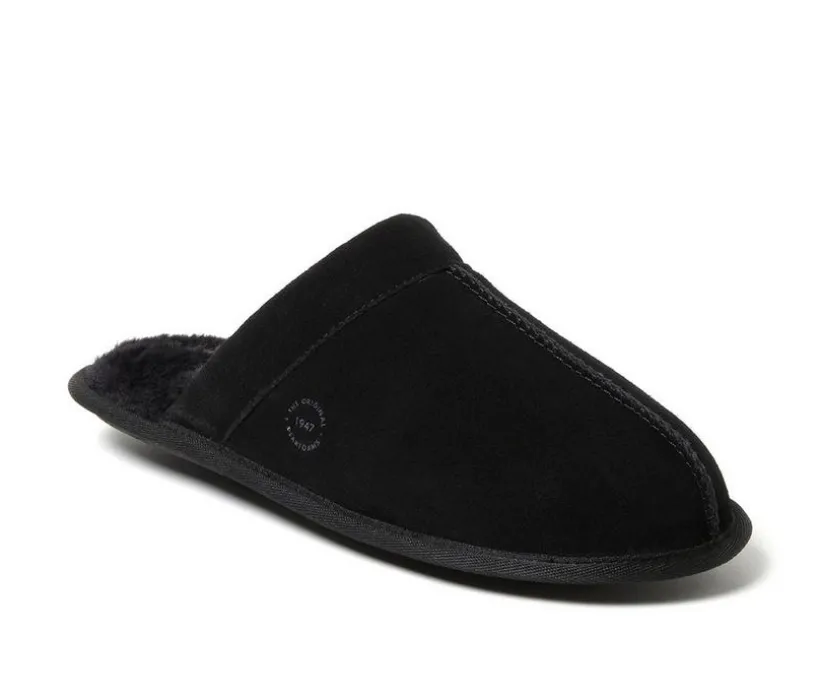 Dearfoams Kirk Suede Scuff Slippers