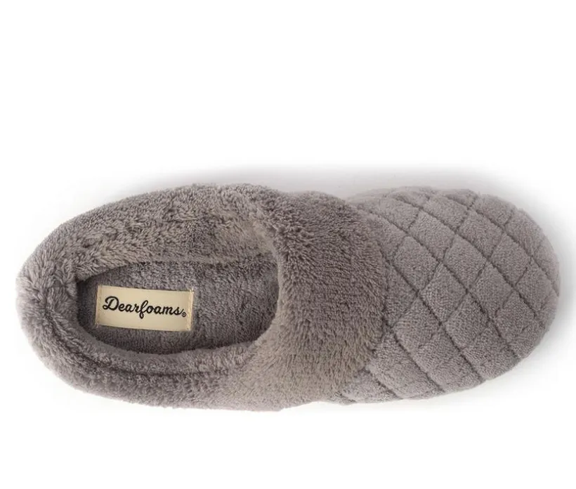 Dearfoams Libby Quilted Terry Clog Slippers