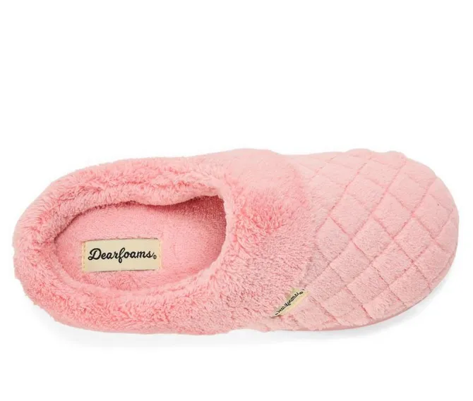 Dearfoams Libby Quilted Terry Clog Slippers