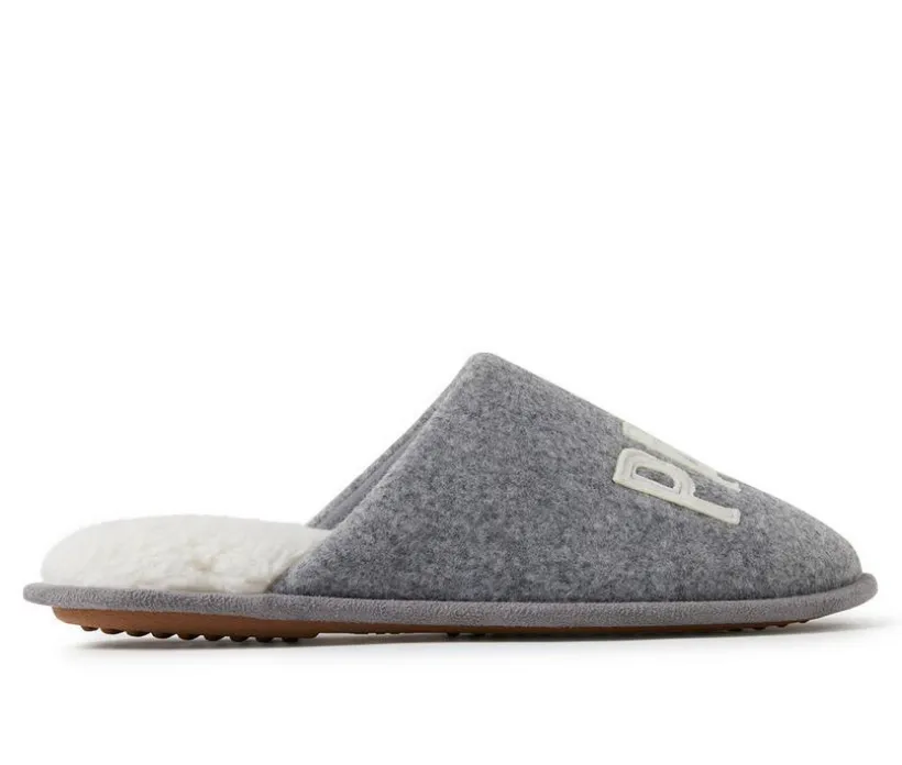 Dearfoams Men's Papa Bear Teddy Scuff Slippers