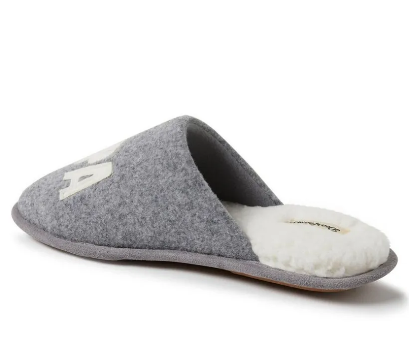 Dearfoams Men's Papa Bear Teddy Scuff Slippers