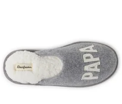Dearfoams Men's Papa Bear Teddy Scuff Slippers