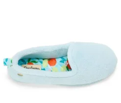 Dearfoams Rachel Velour Closed Back Slippers