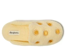 Dearfoams Teddy Heart Scuff Slippers