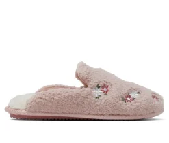 Dearfoams Teddy Heart Scuff Slippers