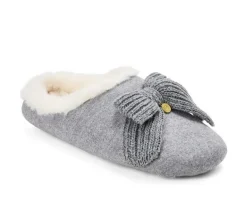 Dearfoams Women's Josie Knit Bow Slippers