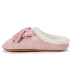 Dearfoams Women's Josie Knit Bow Slippers