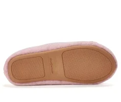 Dearfoams Women's Josie Knit Bow Slippers