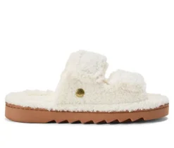 Dearfoams Women's Regina Teddy Slide Slippers